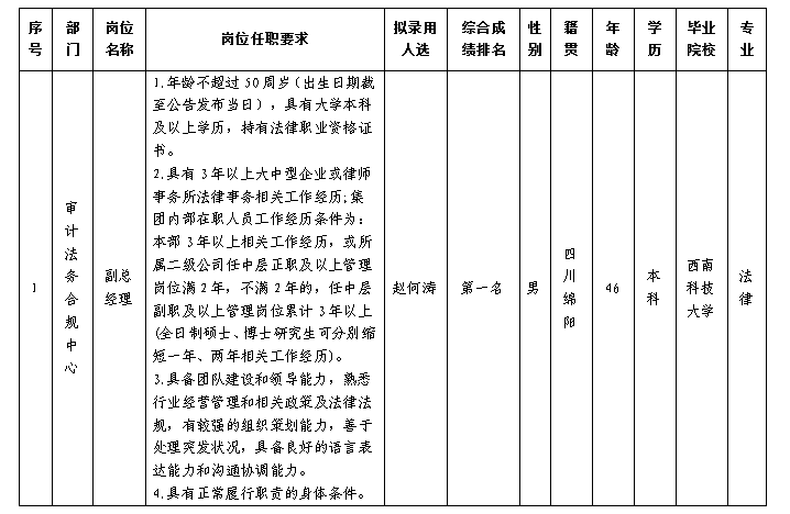 审计法务合规副总12.18